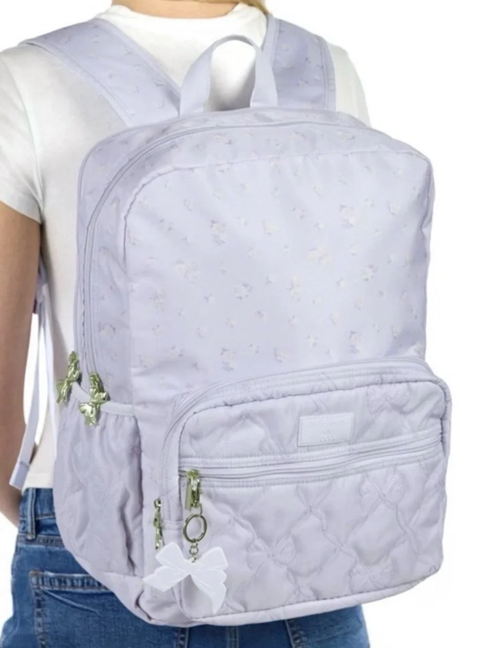 LoveShackFancy x Target Yoobi Breezy Whisper Blue Rosette Backpack & Lunch tote